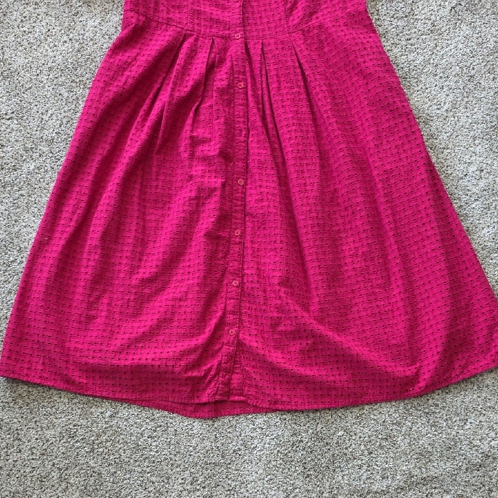 Jessica London Fuchsia Button-Down Midi Dress - Picture 7 of 7